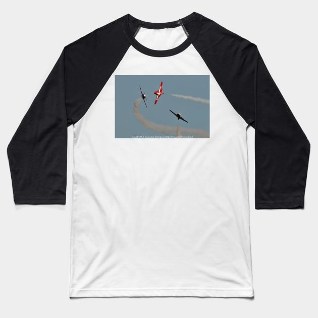 Snowbirds Crossing Baseball T-Shirt by acefox1